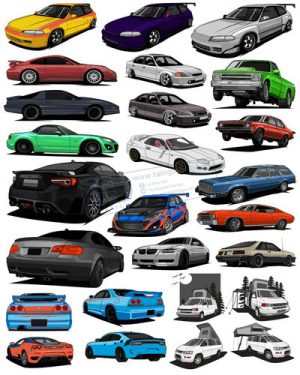 Vector Xe Ô Tô, Xe Máy, Xe Công Trình (112)