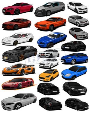 Vector Xe Ô Tô, Xe Máy, Xe Công Trình (113)