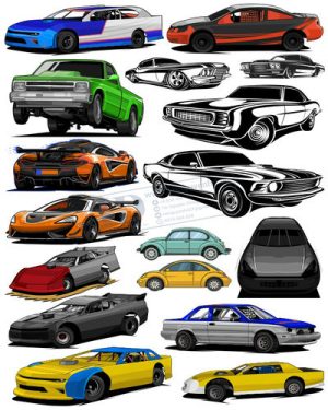 Vector Xe Ô Tô, Xe Máy, Xe Công Trình (116)