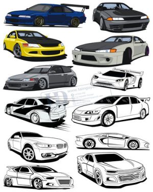 Vector Xe Ô Tô, Xe Máy, Xe Công Trình (117)