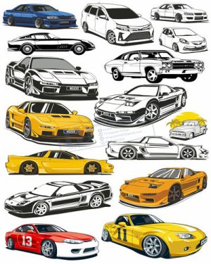 Vector Xe Ô Tô, Xe Máy, Xe Công Trình (12)