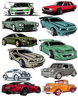 Vector Xe Ô Tô, Xe Máy, Xe Công Trình (132)