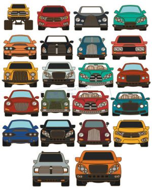 Vector Xe Ô Tô, Xe Máy, Xe Công Trình (134)