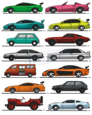 Vector Xe Ô Tô, Xe Máy, Xe Công Trình (137)