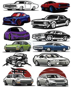 Vector Xe Ô Tô, Xe Máy, Xe Công Trình (141)