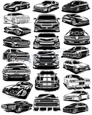 Vector Xe Ô Tô, Xe Máy, Xe Công Trình (143)