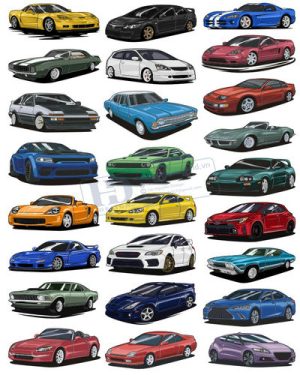 Vector Xe Ô Tô, Xe Máy, Xe Công Trình (144)