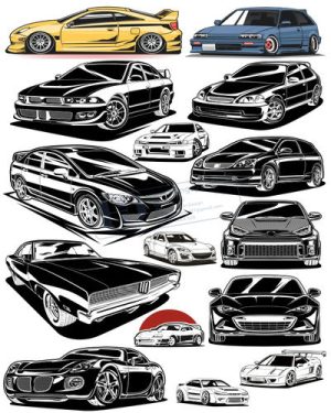 Vector Xe Ô Tô, Xe Máy, Xe Công Trình (146)