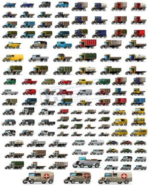 Vector Xe Ô Tô, Xe Máy, Xe Công Trình (173)