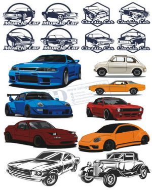 Vector Xe Ô Tô, Xe Máy, Xe Công Trình (175)