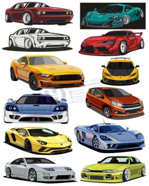 Vector Xe Ô Tô, Xe Máy, Xe Công Trình (176)