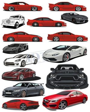 Vector Xe Ô Tô, Xe Máy, Xe Công Trình (177)