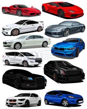 Vector Xe Ô Tô, Xe Máy, Xe Công Trình (179)