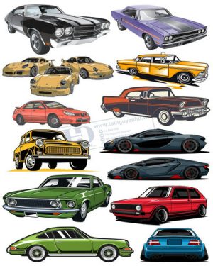 Vector Xe Ô Tô, Xe Máy, Xe Công Trình (18)