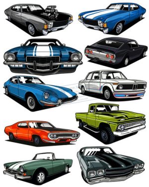 Vector Xe Ô Tô, Xe Máy, Xe Công Trình (184)