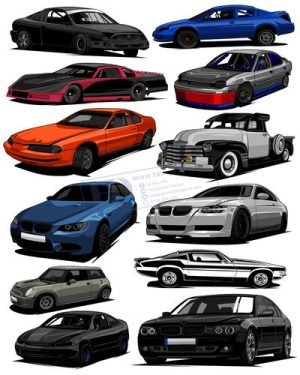 Vector Xe Ô Tô, Xe Máy, Xe Công Trình (185)