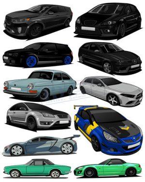 Vector Xe Ô Tô, Xe Máy, Xe Công Trình (188)