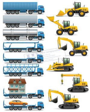 Vector Xe Ô Tô, Xe Máy, Xe Công Trình (193)