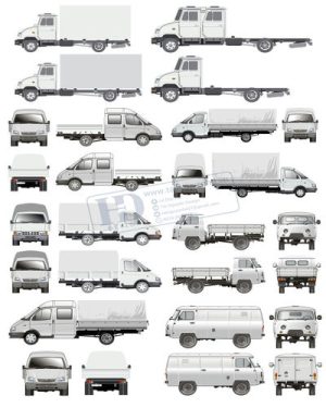 Vector Xe Ô Tô, Xe Máy, Xe Công Trình (197)