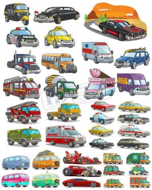 Vector Xe Ô Tô, Xe Máy, Xe Công Trình (20)