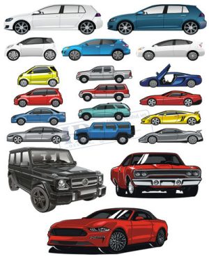 Vector Xe Ô Tô, Xe Máy, Xe Công Trình (207)