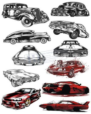 Vector Xe Ô Tô, Xe Máy, Xe Công Trình (208)