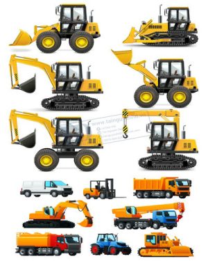 Vector Xe Ô Tô, Xe Máy, Xe Công Trình (212)