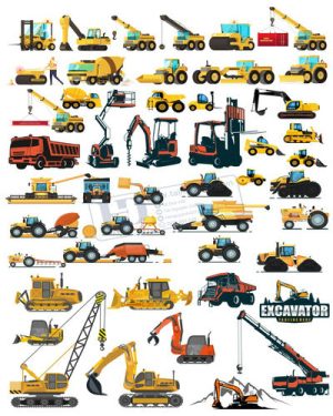 Vector Xe Ô Tô, Xe Máy, Xe Công Trình (213)