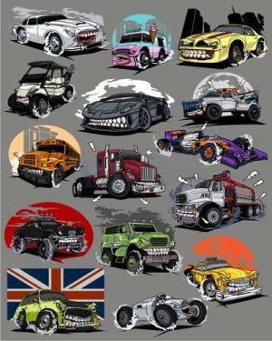 Vector Xe Ô Tô, Xe Máy, Xe Công Trình (226)