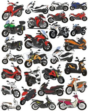 Vector Xe Ô Tô, Xe Máy, Xe Công Trình (231)