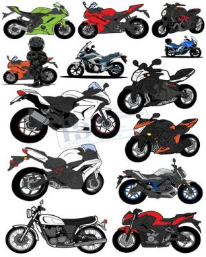 Vector Xe Ô Tô, Xe Máy, Xe Công Trình (232)