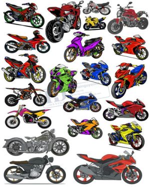 Vector Xe Ô Tô, Xe Máy, Xe Công Trình (234)