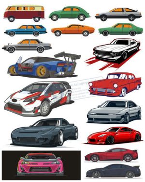 Vector Xe Ô Tô, Xe Máy, Xe Công Trình (24)