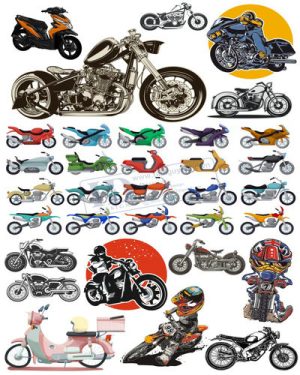 Vector Xe Ô Tô, Xe Máy, Xe Công Trình (245)