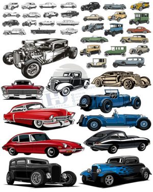 Vector Xe Ô Tô, Xe Máy, Xe Công Trình (250)