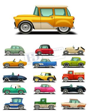 Vector Xe Ô Tô, Xe Máy, Xe Công Trình (251)