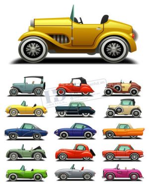 Vector Xe Ô Tô, Xe Máy, Xe Công Trình (252)