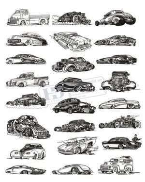 Vector Xe Ô Tô, Xe Máy, Xe Công Trình (254)