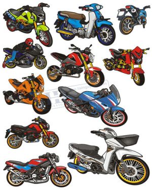 Vector Xe Ô Tô, Xe Máy, Xe Công Trình (262)