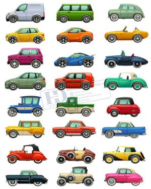 Vector Xe Ô Tô, Xe Máy, Xe Công Trình (267)