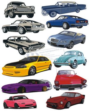 Vector Xe Ô Tô, Xe Máy, Xe Công Trình (27)