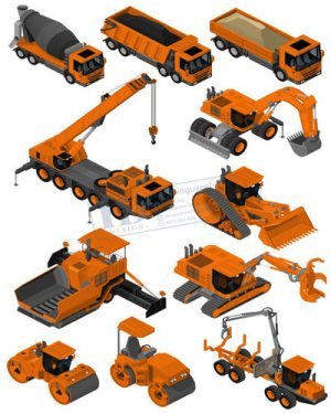 Vector Xe Ô Tô, Xe Máy, Xe Công Trình (279)
