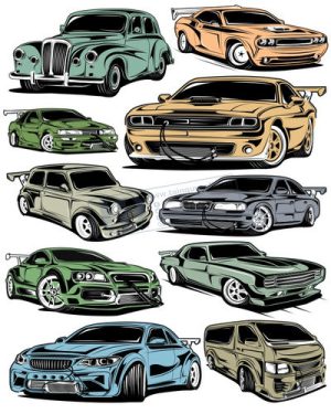 Vector Xe Ô Tô, Xe Máy, Xe Công Trình (28)