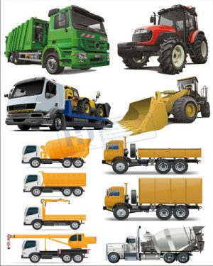 Vector Xe Ô Tô, Xe Máy, Xe Công Trình (281)