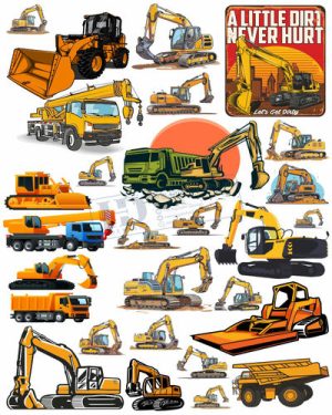 Vector Xe Ô Tô, Xe Máy, Xe Công Trình (284)