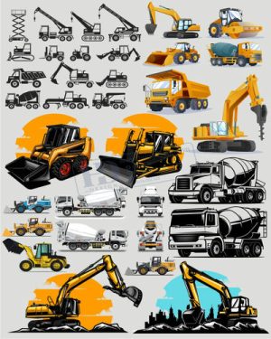 Vector Xe Ô Tô, Xe Máy, Xe Công Trình (286)