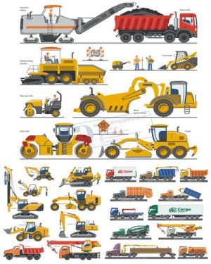 Vector Xe Ô Tô, Xe Máy, Xe Công Trình (41)