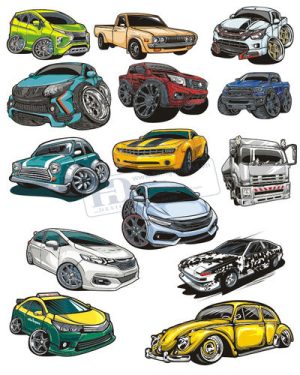 Vector Xe Ô Tô, Xe Máy, Xe Công Trình (52)