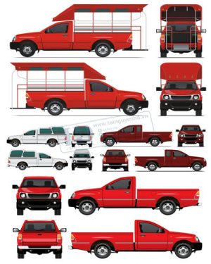 Vector Xe Ô Tô, Xe Máy, Xe Công Trình (55)