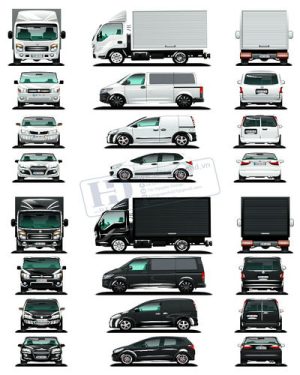 Vector Xe Ô Tô, Xe Máy, Xe Công Trình (57)